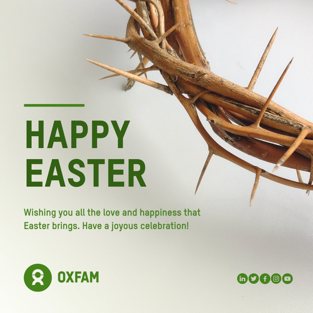 Happy Easter from Oxfam. We wish you all the love and happiness that Easter brings! #HappyEaster