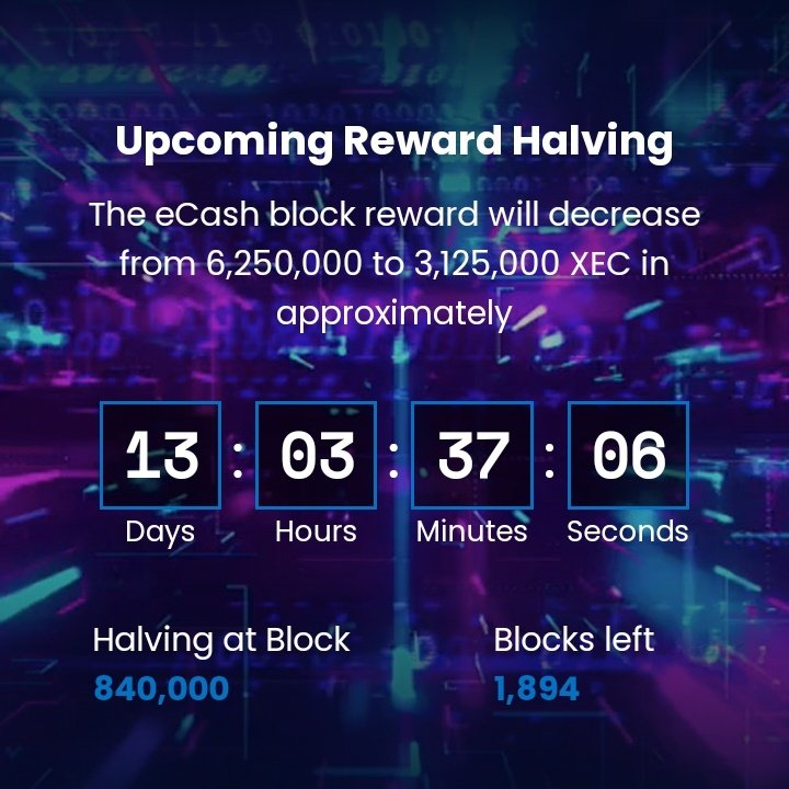 graceb4grass's tweet photo. $XEC halving price direction strategy: 

📉If it dips, I'll fill more bags. 

↔️If it stays pretty constant like #ETH during The Merge, so be it. 

📈If it moons like a #memecoin, let's make more noise and get #BTC whales to hear about #eCash, the best #bitcoin fork!!🚀 https://t.co/zkxCupUFby
