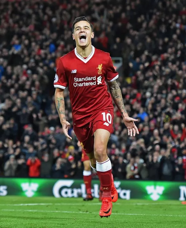 MaccaHive's tweet photo. Philippe Coutinho was a 𝐫𝐢𝐝𝐢𝐜𝐮𝐥𝐨𝐮𝐬 footballer for Liverpool.  

A Thread: https://t.co/r9NWuCJCiG