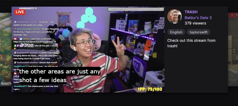found out i’ll be on front page global for the week for #TransDayOfVisibility 🥺💛🏳️‍⚧️ thank you <a href="/Twitch/">Twitch</a>!

unfortunately i can’t see it on my own browser cause im region locked to OCE 😂 so thank u NA pals for capturing this moment!
