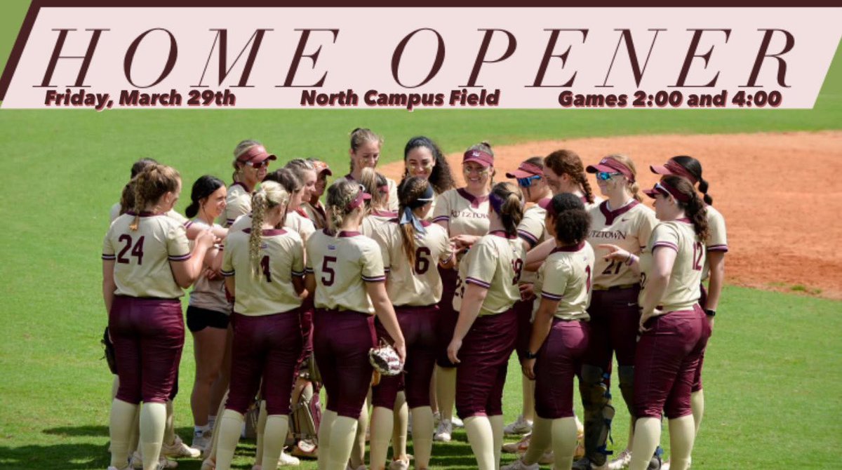 Game Day! Come out and see us in action as we have our Home Opener today vs Bloomsburg at 2 & 4 pm. #HereYouRoar