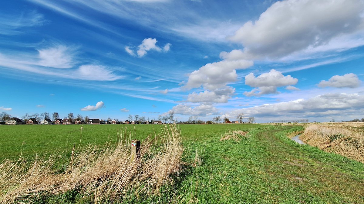 Een aardige dag vandaag met mooie wolkenluchten 🌤️