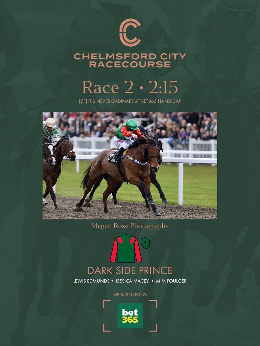 2:15pm Result: Congratulations to Dark Side Prince who wins the “It's Never Ordinary At bet365 Handicap” (T) Jessica Macey (J) Lewis Edmunds (O) M M Foulger 1️⃣ Dark Side Prince 2️⃣ Popular Dream 3️⃣ Saaheq