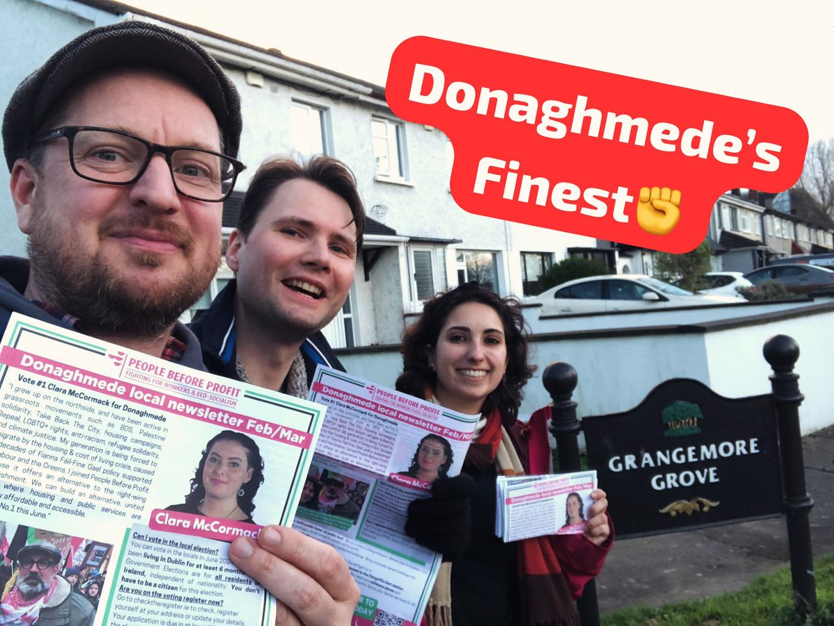 Donaghmede campaign in full swing ahead of the local election in June🗳️ We offer a real alternative to the establishment parties; contribute to community development, and fight for social progress ✊Join us🤝Support us🗳️Vote PBP #CostOfLivingCrisis #HousingCrisis #le2024