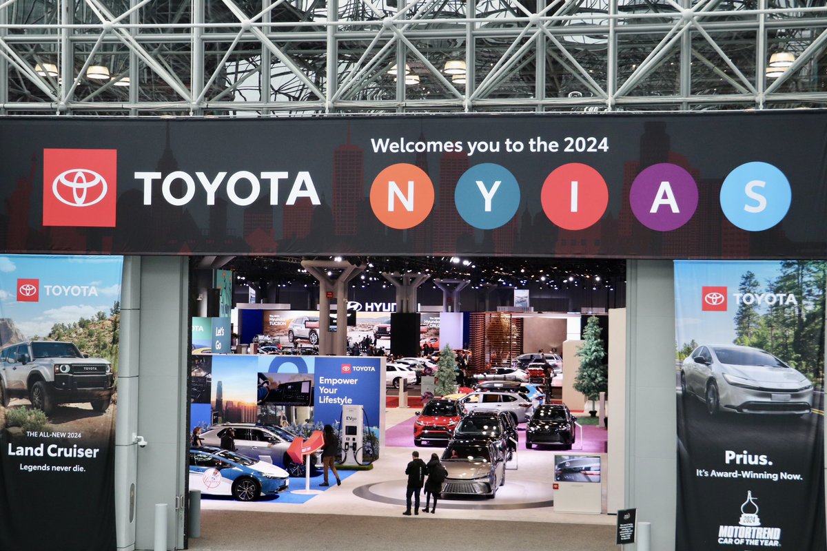 And it’s showtime! 🎉🤩🚙🚗🏎️ Welcome to all exhibitors & guests of the @nyautoshow which is open to the public today through 4/7 so come on down! Visit autoshowny.com/plan-your-visi… for information and to secure tickets.