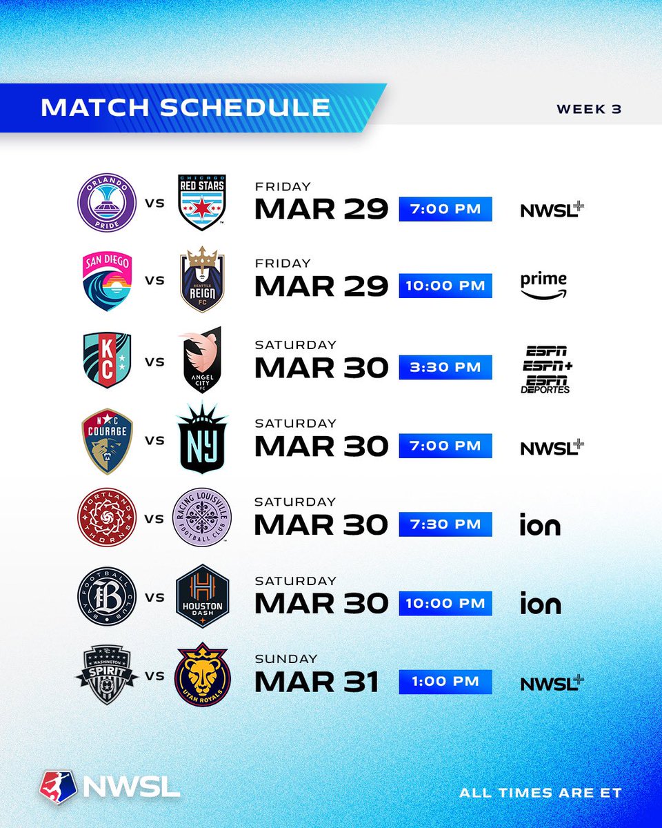 Cancel your plans, Week 3 matches start TONIGHT!