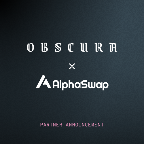 Obscura_Build's tweet photo. We’re excited to help our partner @AlphaSwap_dex build its #DEX using our infra.

AlphaSwap facilitates public and private token swaps on @AleoHQ. Users can create or contribute to liquidity pools and earn fees 👉👉https://t.co/l8fkfCX5fn

Let’s #BuildWithPrivacy together. https://t.co/JiaLwtGSd5