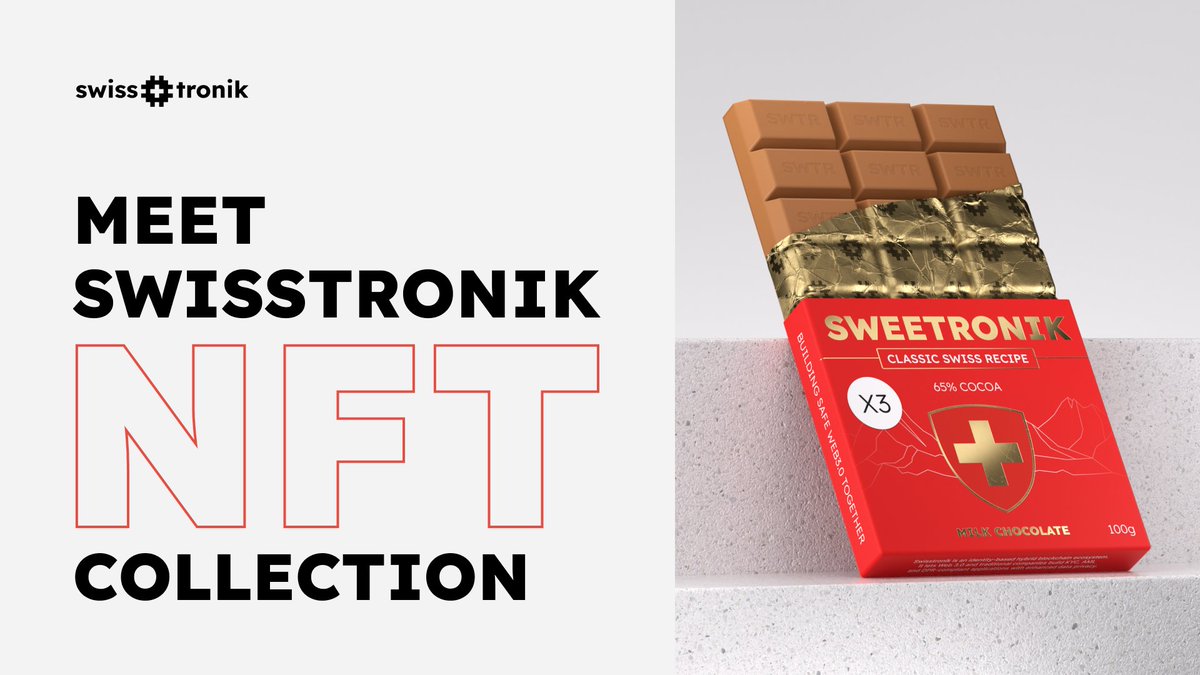 Wondering how our sweet NFTs will look like? Delicious, of course - see the proof below😉

But the best part is that unlike other chocolates, they’re low in calories... and high in rewards!🎁

Swisstronik NFTs open the door to SWTR token airdrops, exclusive community events, and