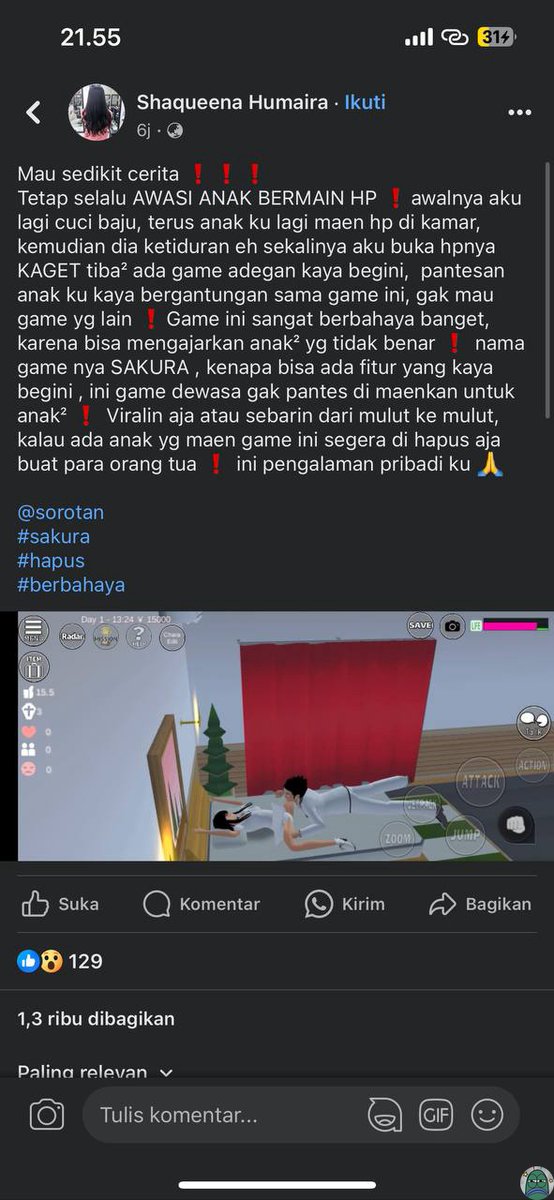 💚 yang punya anak atau adik, harus sering2 di cek aplikasi yg ada didalam tablet mereka