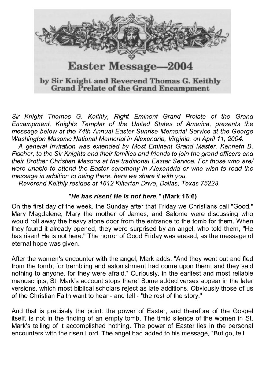 Grand Encampment Knights Templar USA tweet media