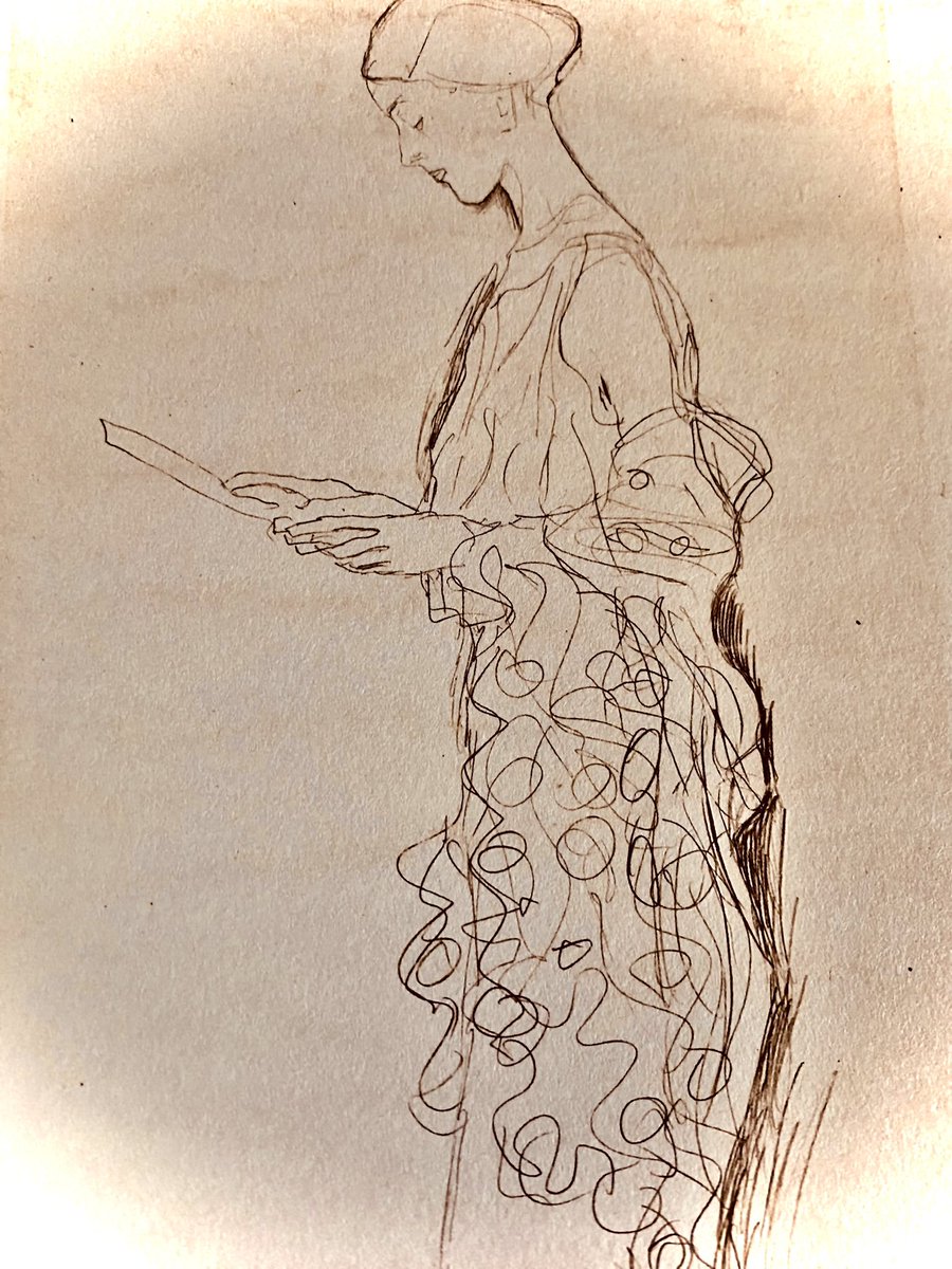 Apotheosis loves Klimt - Reading Woman in Profile- 1907-8
