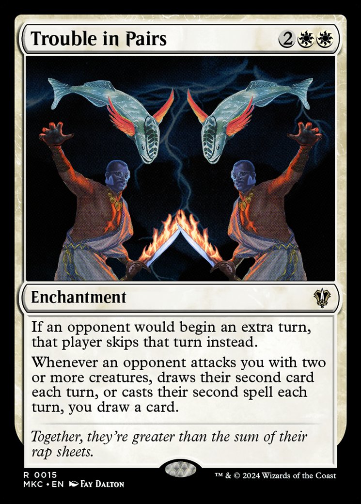 WOTC announced they'll be reprinting Trouble in Pairs, with