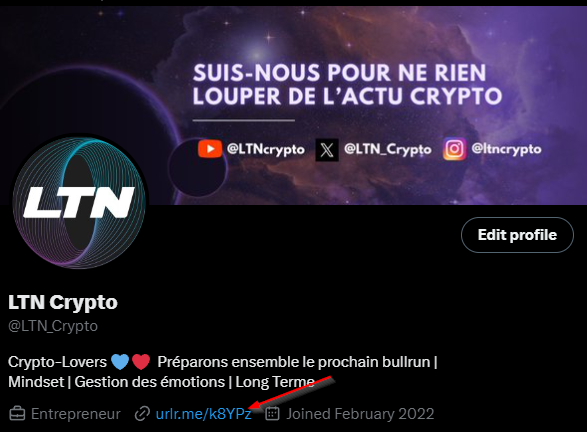 LTN_Crypto's tweet photo. Du nouveau sur notre profil avec un lien Linktree sur lequel vous pourrez retrouver les liens pour TOUTES nos plateformes!!! https://t.co/5gTugOhKZi