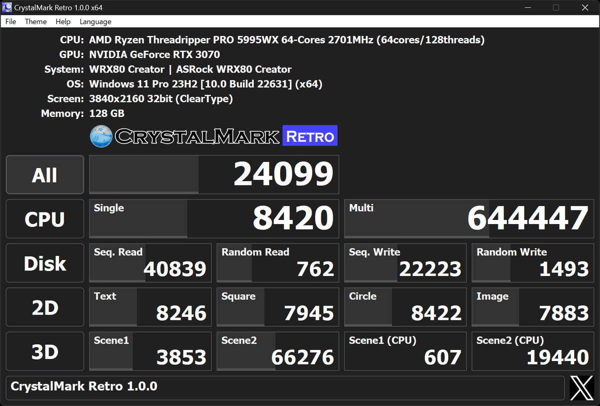 CrystalMark Retro 1.0.0 RC3 Release!!
crystalmark.info

- Main UI also translated by default