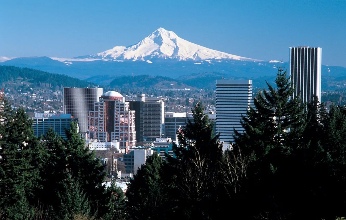 Portland: Living under the shadow of a pointy white Hood.