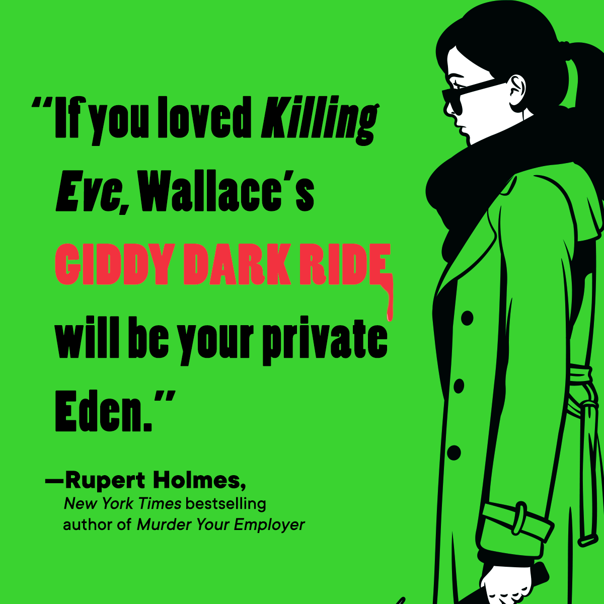 'If you loved ‘Killing Eve,’ Wallace’s giddy dark ride will be your private Eden.' —Rupert Holmes, author of Murder Your Employer 🪓✨ Start reading @JoWallaceAuthor's comic thriller about a part-time serial killer, YOU'D LOOK BETTER AS A GHOST now 👉 bit.ly/48WLG1T