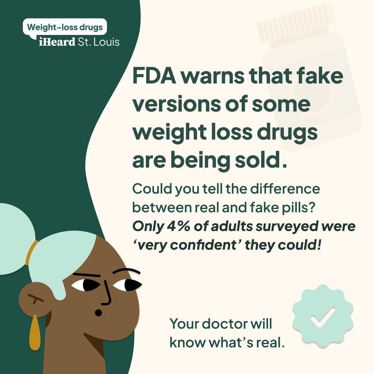 Ozempic should only be obtained with a valid prescription & through state-licensed pharmacies. Check the product before using for any signs of counterfeiting. Visit FDA.gov for more information about counterfeit Ozempic. #iHeardSTL #WeightLossDrugs #StayAware