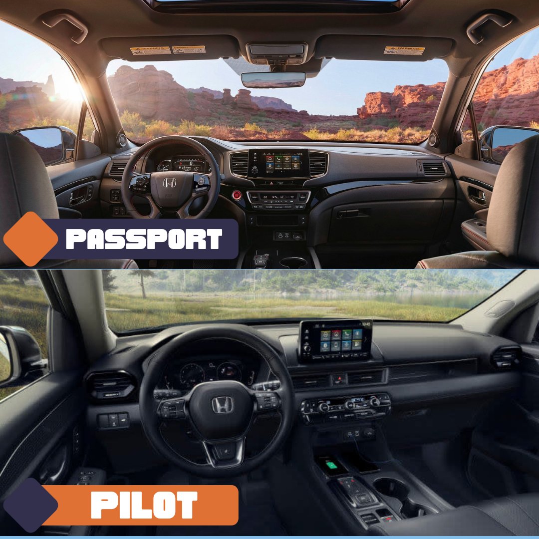 The Passport or Pilot: Which are you choosing? Get an even closer look at these versatile crossover SUVs by scheduling a test drive! Use the link in our bio to shop now! #HondaSUV #HondaPilot #HondaPassport #Honda