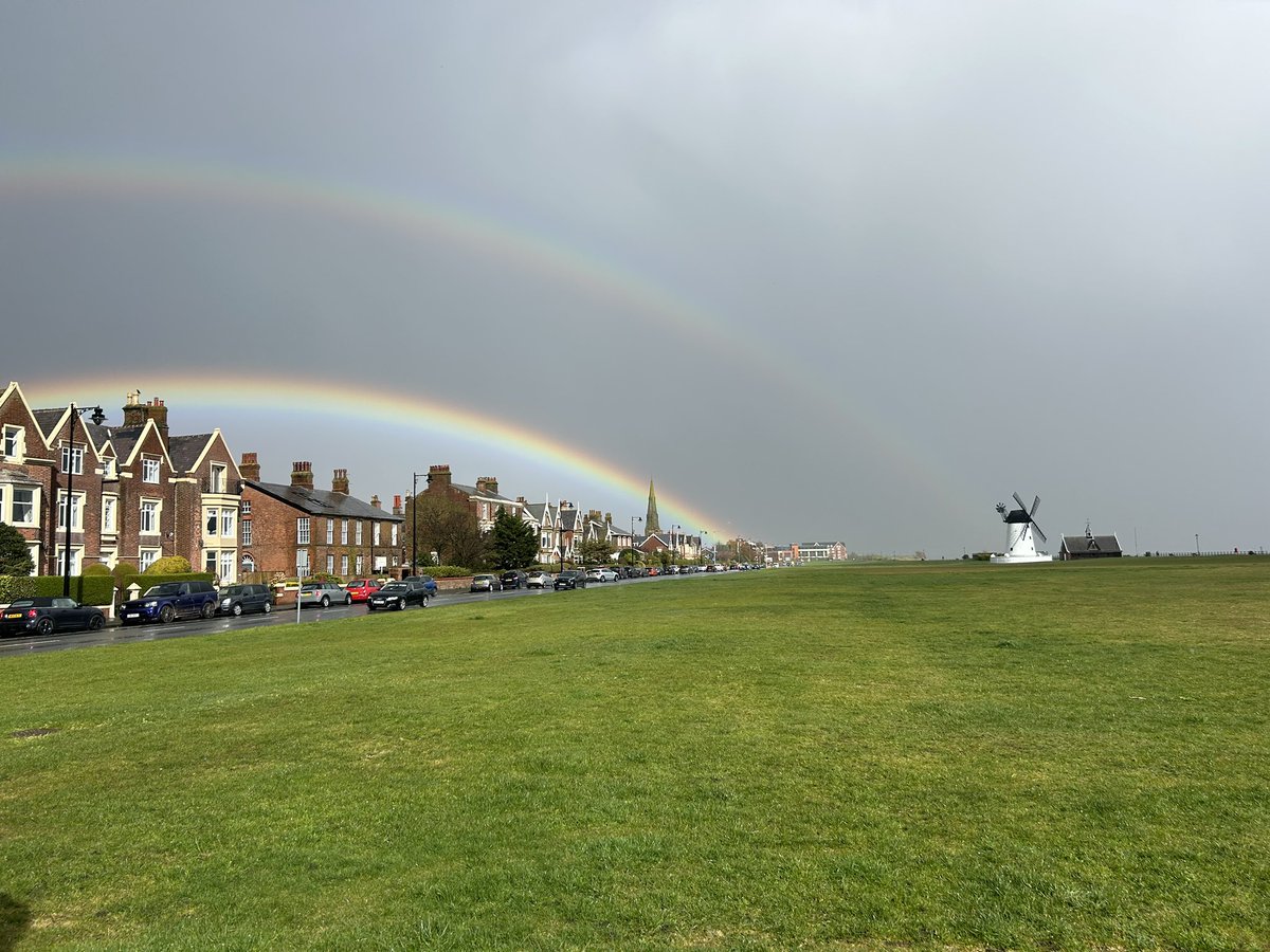 Blackpool bringing its “double rainbow” game today. (This will annoy my Lytham friends).