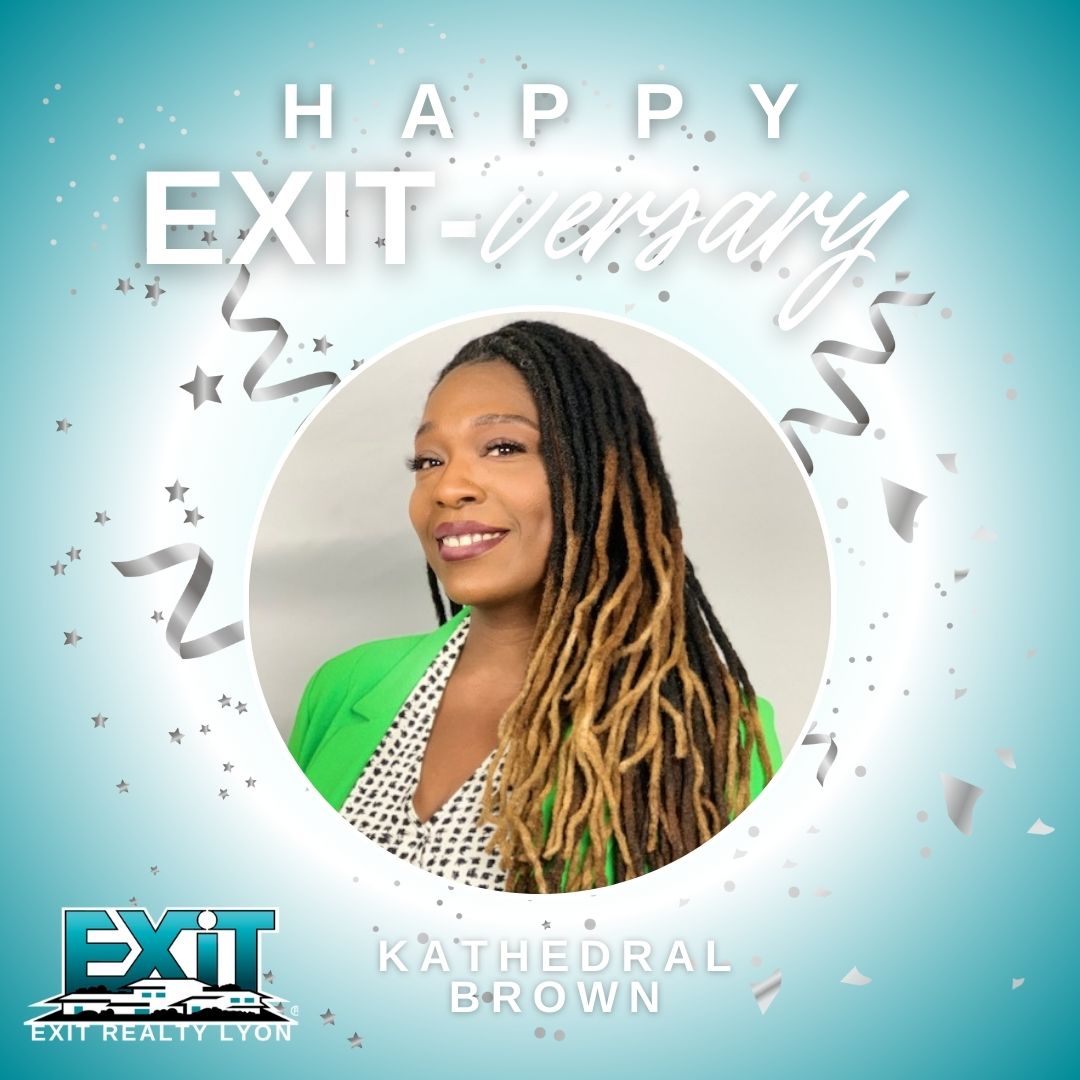 Help us celebrate the 2nd year EXIT-versary of EXIT Realty Lyon agent, Kathedral Brown✨ 

#EXITRealtyLyon #ExitRealty  #SouthAlabama #Realtor #RealtorLife #RealEstate #RealEstateInvestor #RealEstateAgent #RealEstateAgentLife
