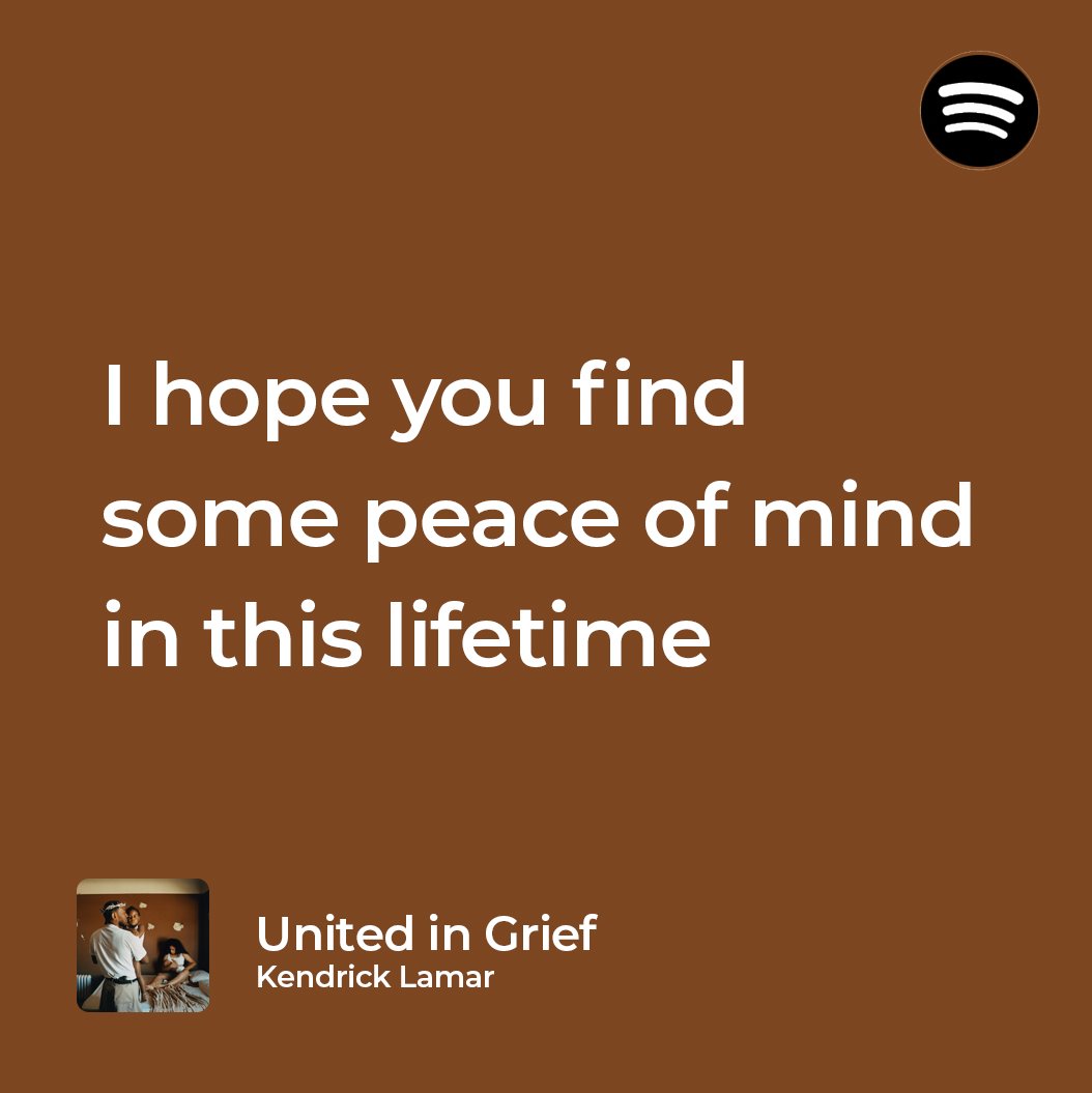 united in grief / kendrick lamar