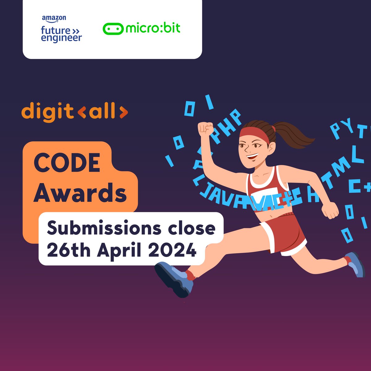 Do know a young tech genius bursting with innovative ideas? Nominate them in our DigitAll CODE Awards 'Technical Innovator' category, supported by @microbit_edu Enter your submissions at digitall.charity/codeawards 🏆 #CodeAwards #Digital #Technology #Education #Schools