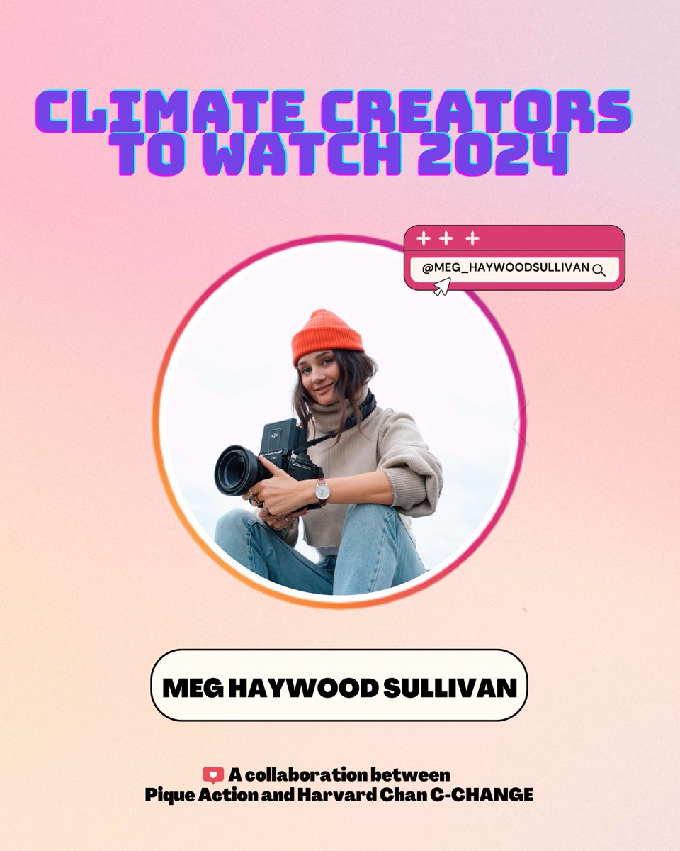 HarvardCCHANGE's tweet photo. Meg Haywood Sullivan earned a much deserved spot on our #ClimateCreators24 w/ @PiqueAction for her unique ability to communicate the complexities of nature through art & photography.
Check her out on IG: @meg_haywoodsullivan https://t.co/aYPu0urLh0
