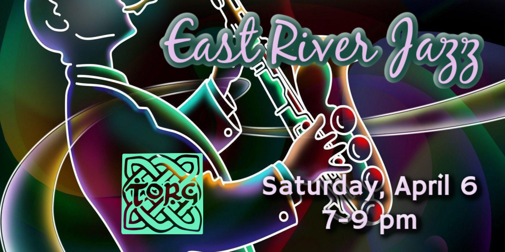 East River Jazz is back at Torg - all part of our New Beer's Eve Celebration! 
ow.ly/ABoU50R2QSz
#jazzmusic #swingmusic #newbeerseve #roaring20s #speakeasyparty #mncraftbeer #mntaproom