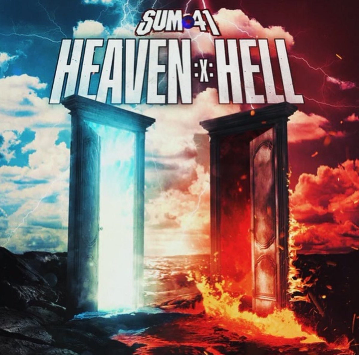 Heaven :x: Hell is out! The final #sum41 album. The feels are bittersweet for sure ❤️:x:💔 Congratulations and love to my bandmates and everyone involved in making this record happen! Have a listen & lmk what your favorite tunes are!