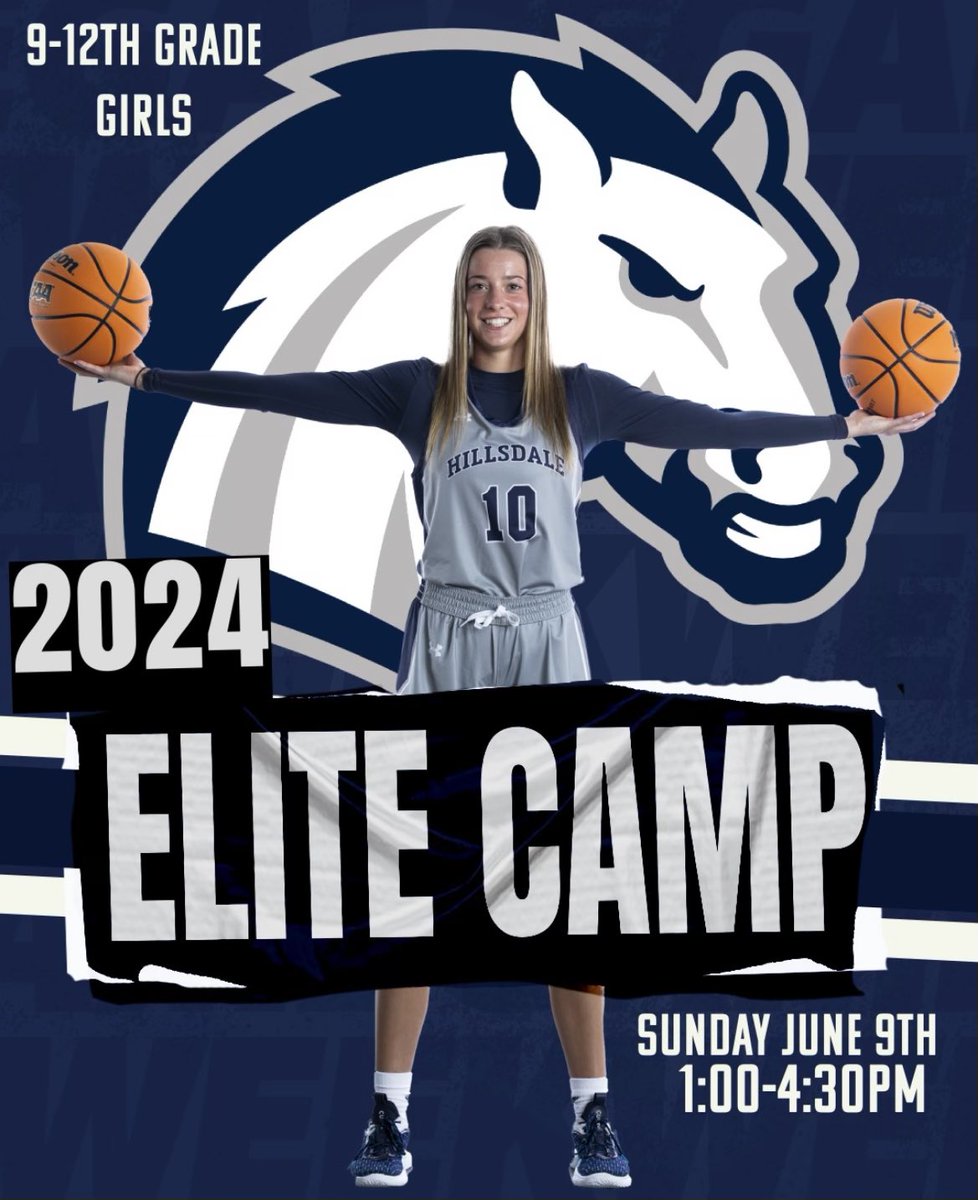 Mark your calendars!!! Our 2024 Elite Camp will be on Sunday, June 9th! Come spend the day competing with great talent and learning about our program! To register, visit the link below ⬇️ 

hillsdale.universitytickets.com

We hope to see you there! Go Chargers!