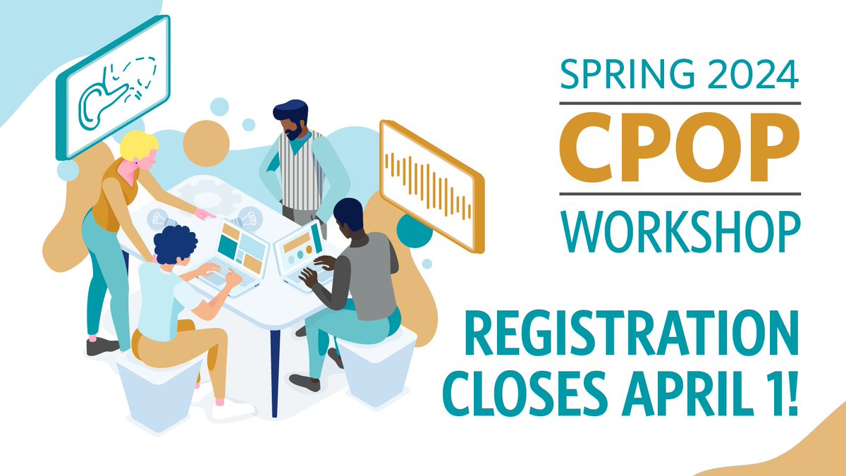 Don’t wait! Sign up your OTO tech for the CPOP Workshop, a three-phase training program, by Mon., April 1, to ensure they have time to complete the precourse self-study module. The Spring 2024 Workshop will be held May 3 – 5 in Novi, Michigan. #ENTwitter entnet.org/event/cpop-202…