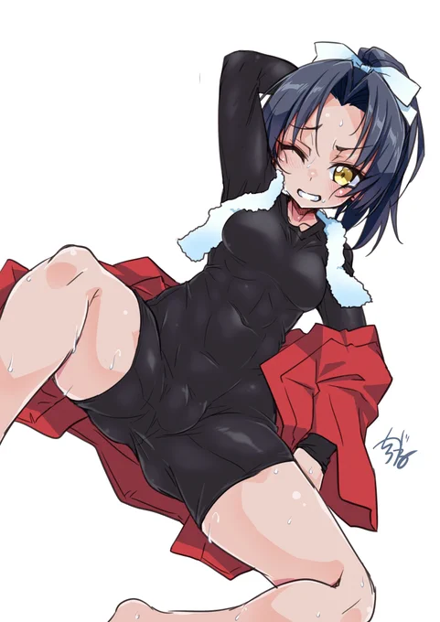 試し描き人力車モブちゃんインナーの描き込みをどうするか無限に悩む 