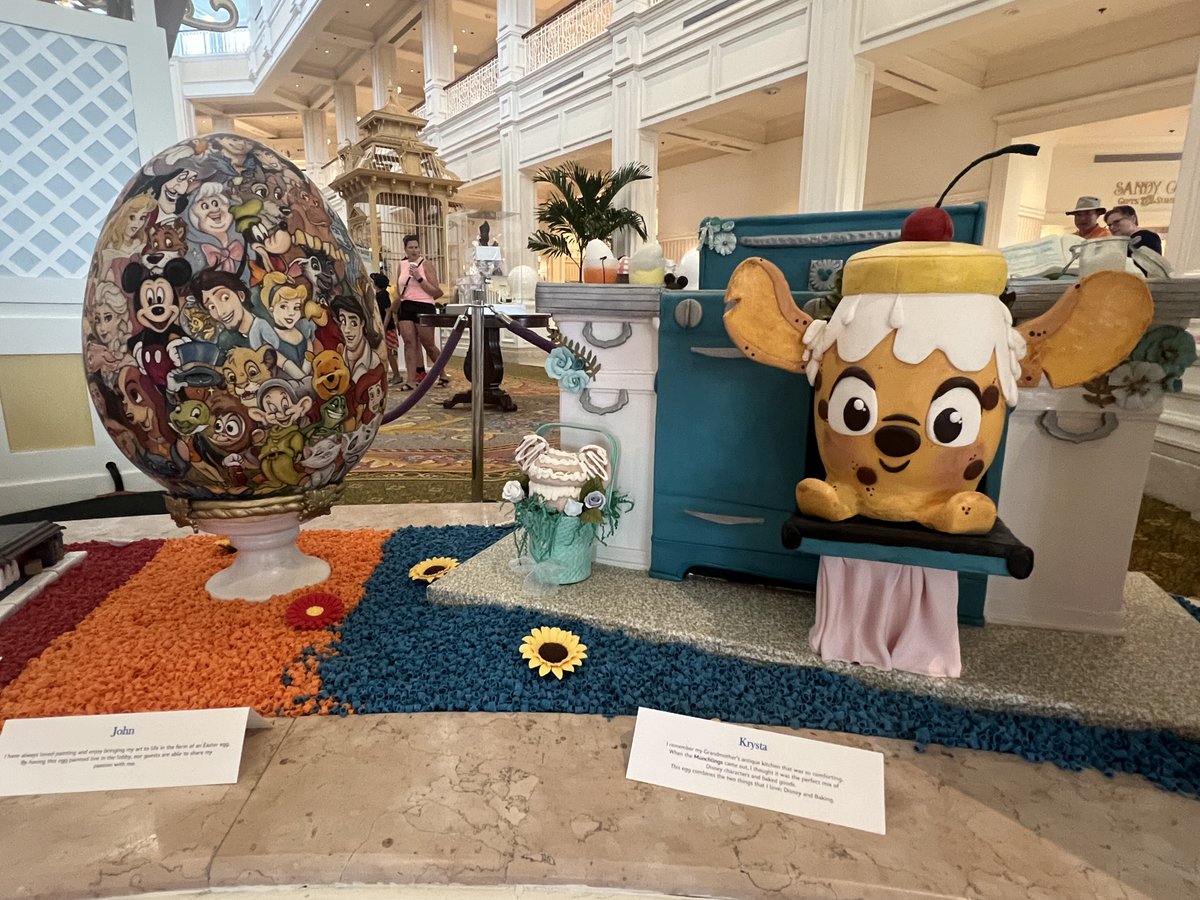 Hop over to Disney's Grand Floridian Resort to see all the creatively designed Easter eggs! 🥚🐰🌷