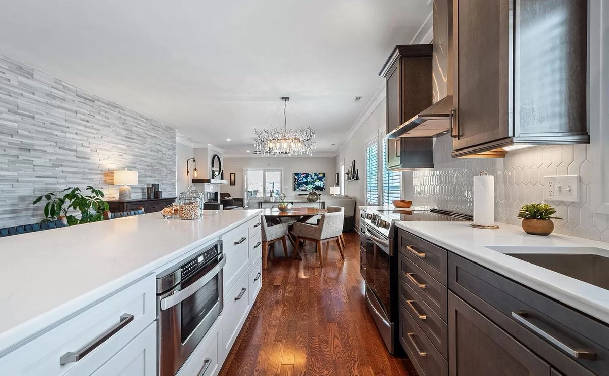 QualityLumber3's tweet photo. Here are some before and after pics from an excellent  client with excellent vision. Designed by Mike Z

KraftMaid Cabinetry with Mirage Quartz Top https://t.co/u8ZsGg6Qp8