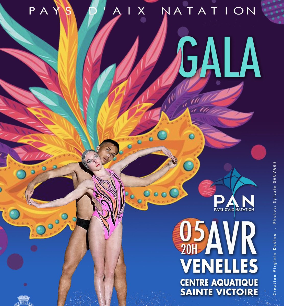 Grand gala le 5 avril à la piscine de Venelles 🧜🏼‍♀️ 🧜🏼‍♂️  

150 athlètes de la section natation artistique feront le show 🤩

L’occasion de voir petits et grands avant les compétitions de chaque catégorie.