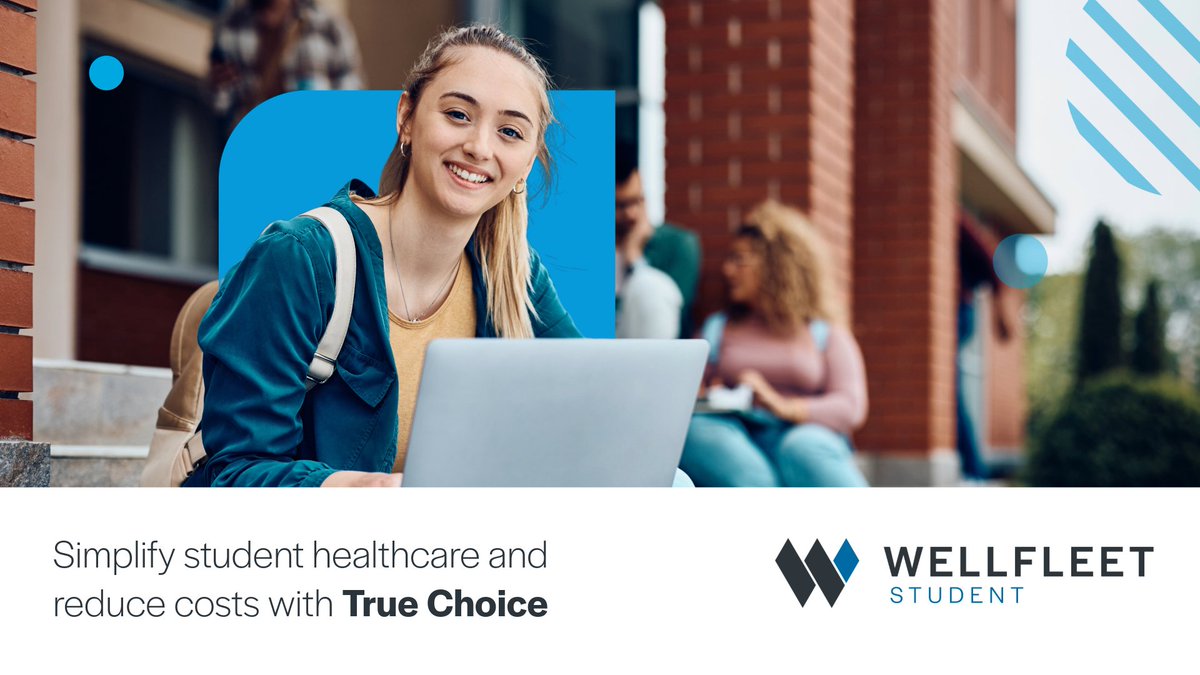 What is True Choice from Wellfleet? 🤔 This student health plan does away with traditional provider networks, giving students more freedom, while also saving money for students and schools. hubs.la/Q02qMLvk0 #studenthealth #studentwellness #wellfleetstudent