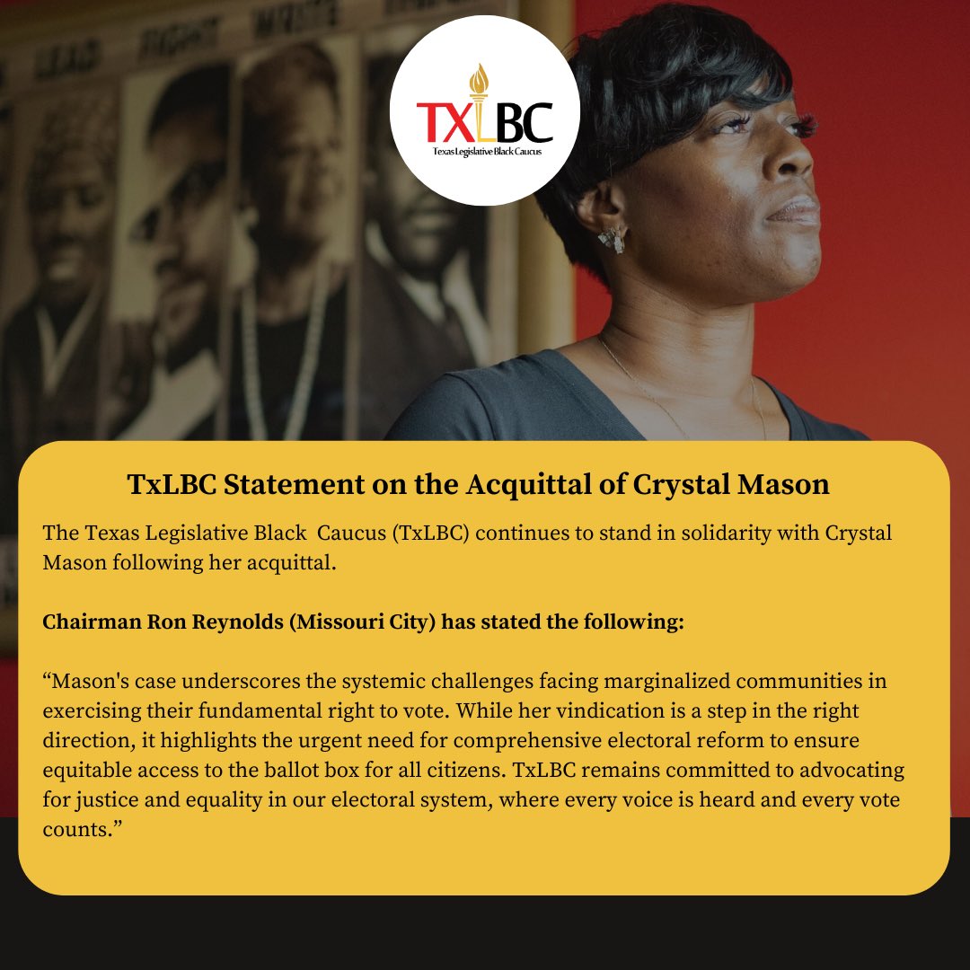 Texas Black Caucus tweet media