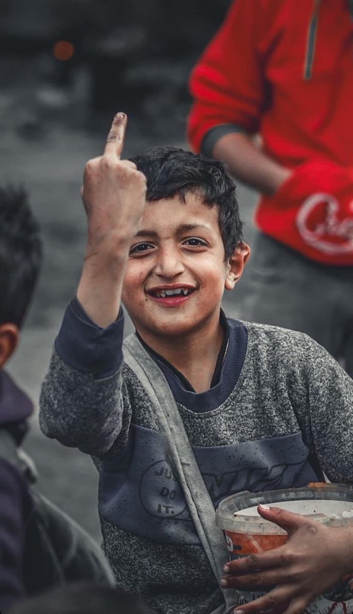 While standing in line trying to get some food in the southern Gaza Strip, he yelled at the journalist Fakri Ibrahim, saying: 'Send this picture to Israel and the world.'