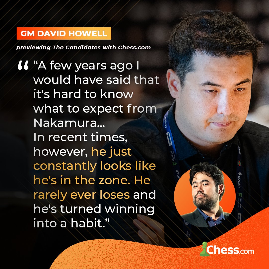 Will @GMHikaru win The Candidates? He's been in brilliant form 🔥🔥