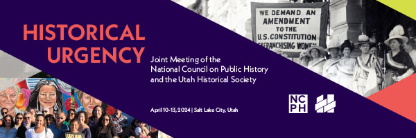 You can register onsite for the 2024 @ncph Annual Meeting, which will take place in Salt Lake City on April 10–13. The theme of this year's meeting is 'Historical Urgency.' NCPH and AASLH will hold a joint Annual Conference in 2026. Learn more at ncph.org/conference/202….