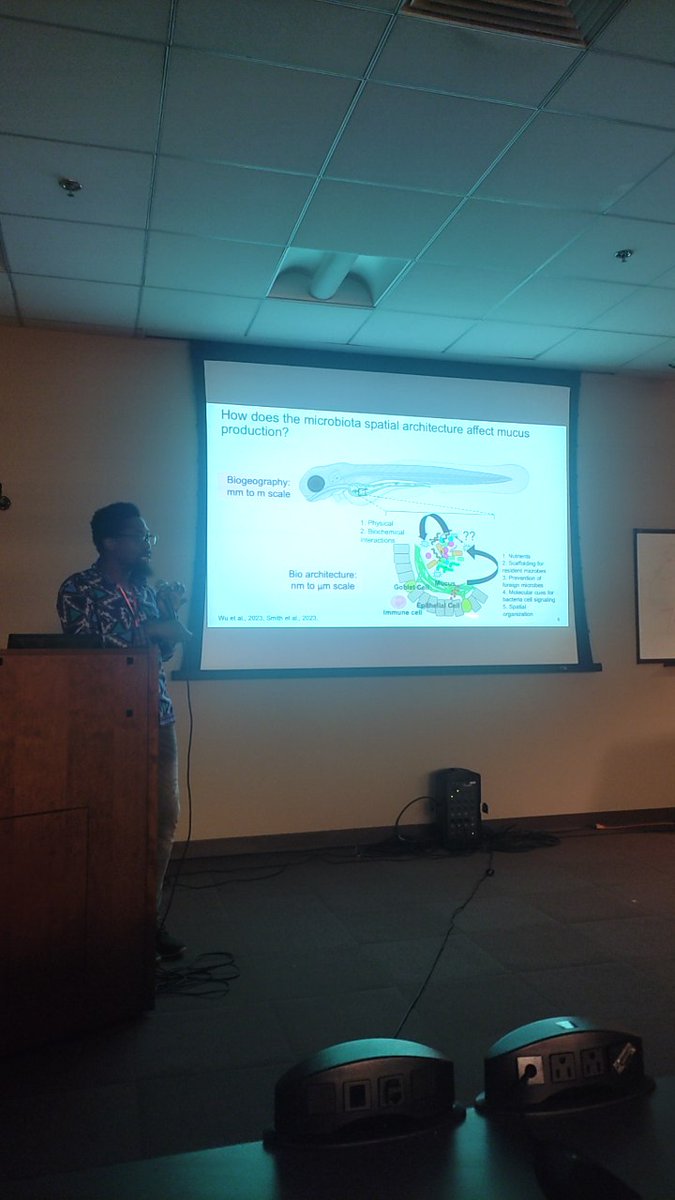 Now, Emmanuel Adade from UAlbany is presenting his work on Machine learning-based models for precise microbial identification and microbiome spatial analysis.
