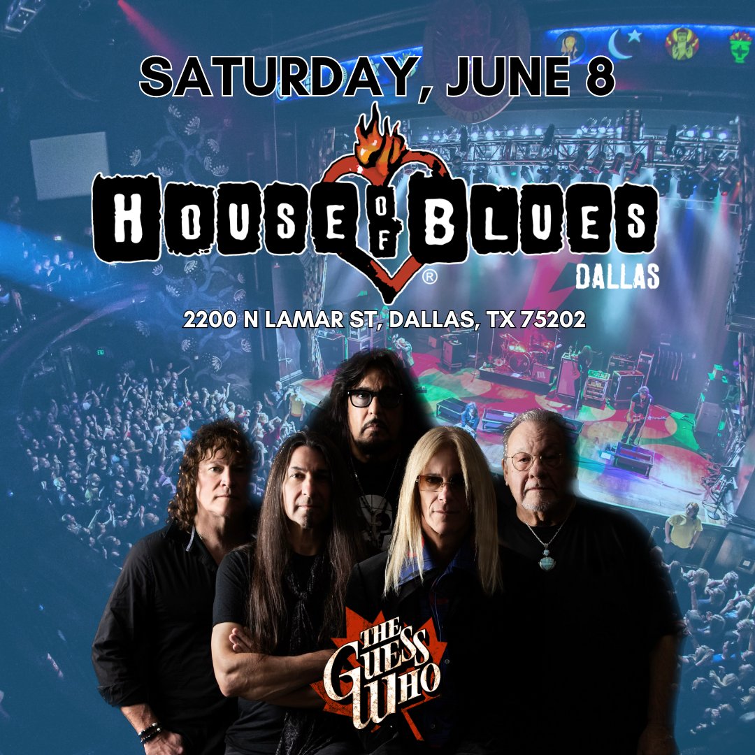 On sale now! Saturday, June 8th - we'll be at the @HOBDallas in Dallas, TX! Tickets ---> livemu.sc/3TTDPh4