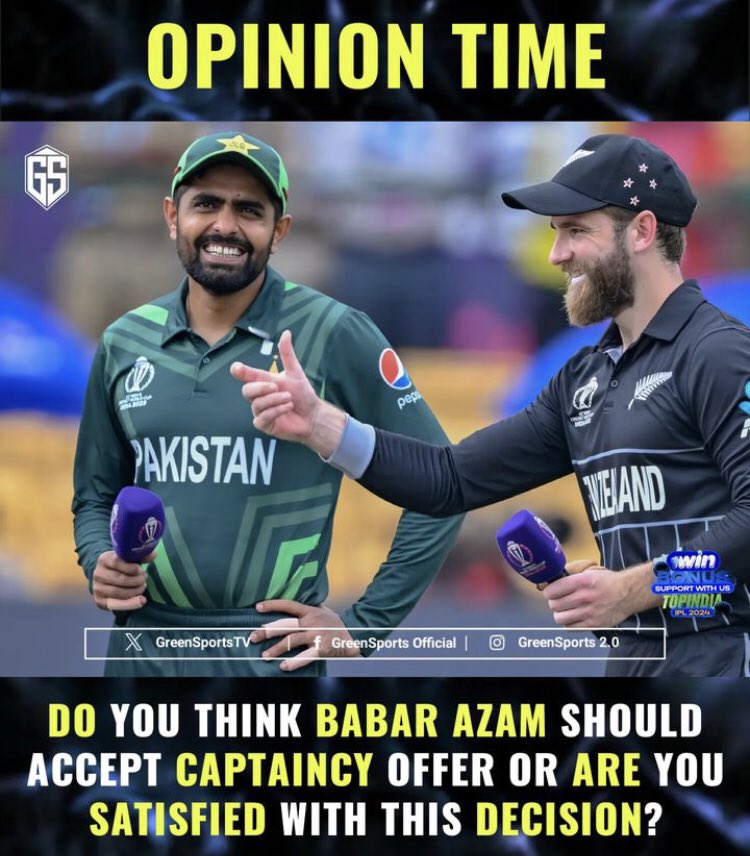 SP14672's tweet photo. 💥Give ur candid opinion regarding acceptance of Captaincy By King Babar Azam.🇵🇰
#BabarAzamCaptain
#X_promo https://t.co/av8kAAyon6