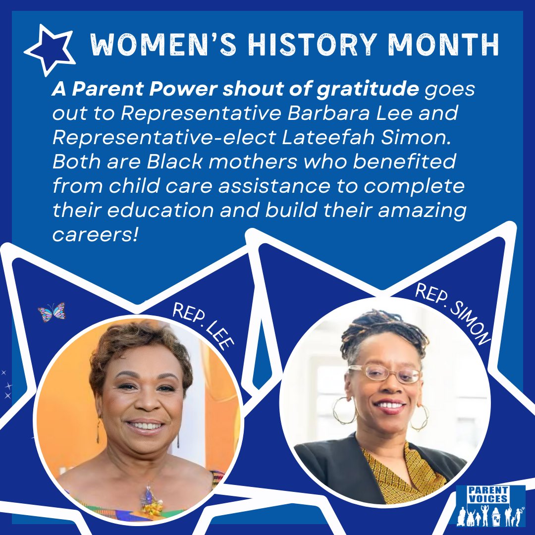 🩵 We can’t have this #WomensHistoryMonth coming to an end and not shout out @RepBarbaraLee and @lateefahsimon!! ✊🏾 We look to our #Women making change #TODAY for the future of kids tomorrow! 🙏🏿 #ThankYou to the #ChildCare providers who helped these women along the way!
