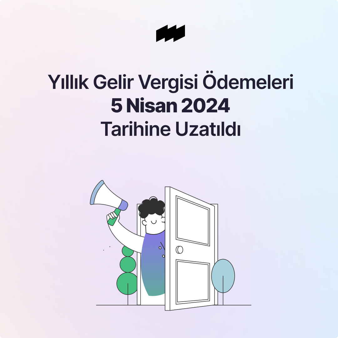 1 Nisan 2024 son tarih olarak belirlenen 2023 takvim yılına ait 'Yıllık Gelir Vergisi' GİB'in son açıklamasına göre 5 Nisan 2024 Cuma günü sonuna kadar ödenebilecek. 📢 #mukellefco #duyuru #yıllıkgelirvergisi #gelirvergisi #gib