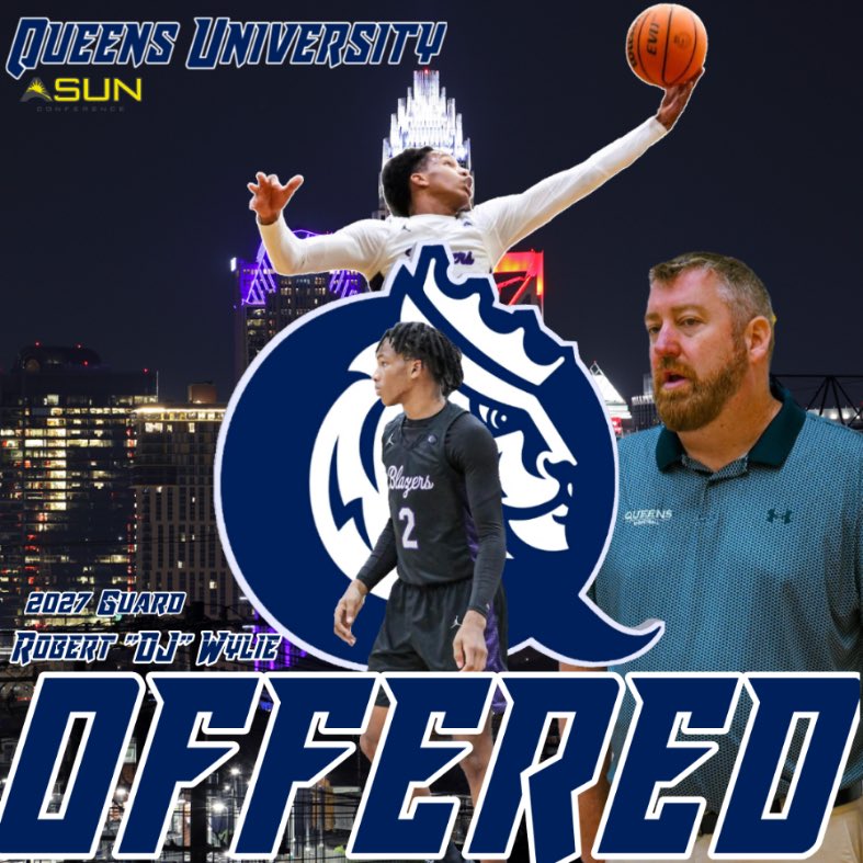 I’m blessed to receive my 3rd D1 offer from Queens University of Charlotte 🙏🏽 @QUCoachGrant @queensMBB