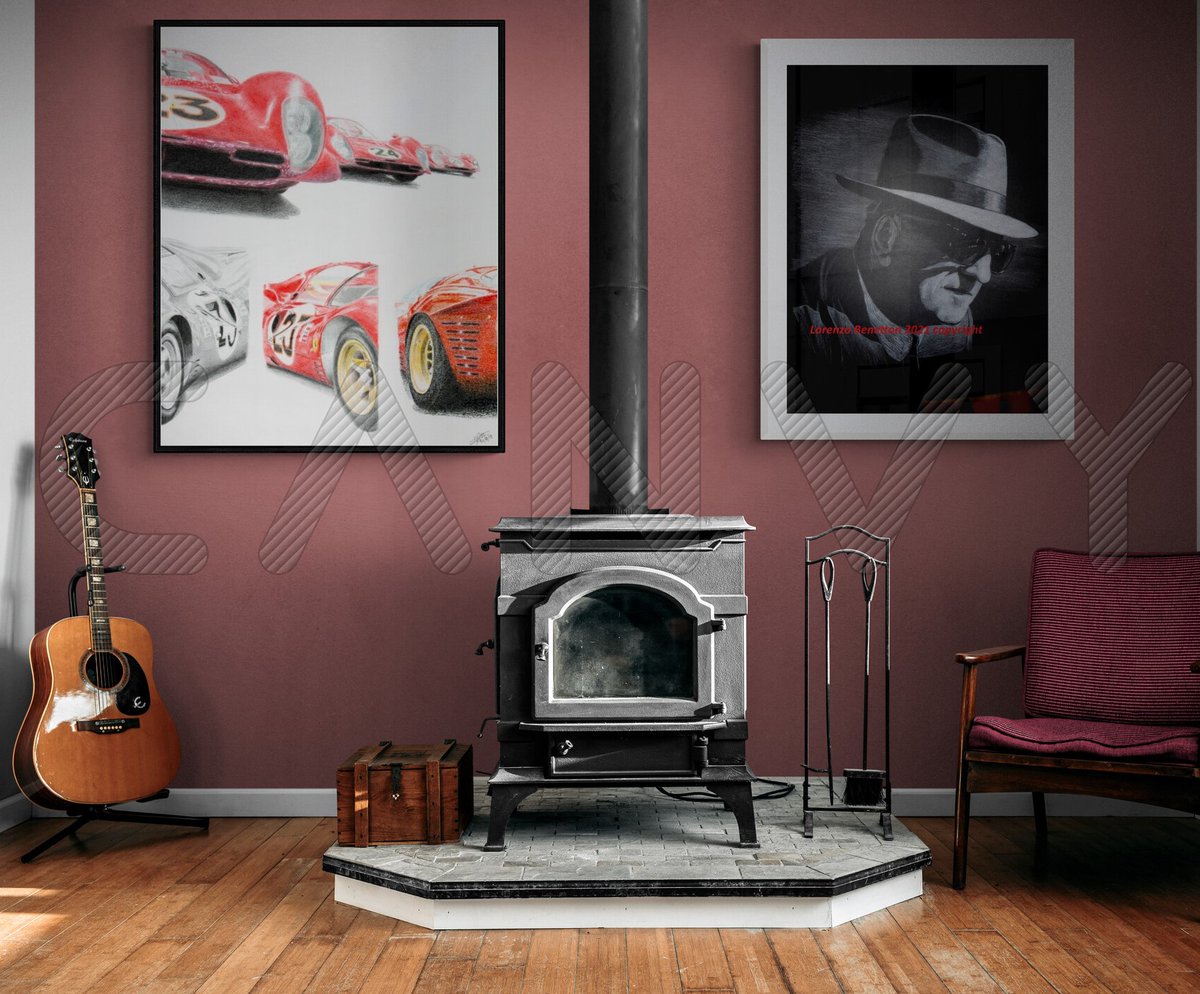 Why not 2 of my artworks ? Enzo the genius and his P4, one of the most beautiful cars ever.
Click the link in the comment and hang them at your home.
#ferrari #vintage #legendsneverdie #homestyling #luxuryhome #interiordecor