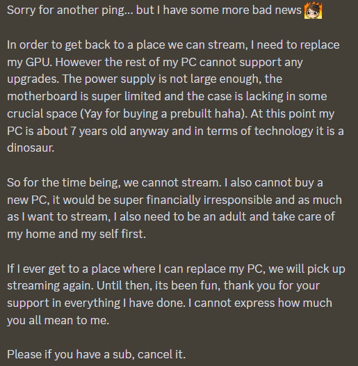 mxnixiee's tweet photo. Thank you guys for supporting me as long as you have. I will miss streaming for you guys, but it is outta my hands. 

xoxo
💙 https://t.co/gHUxaG3bht