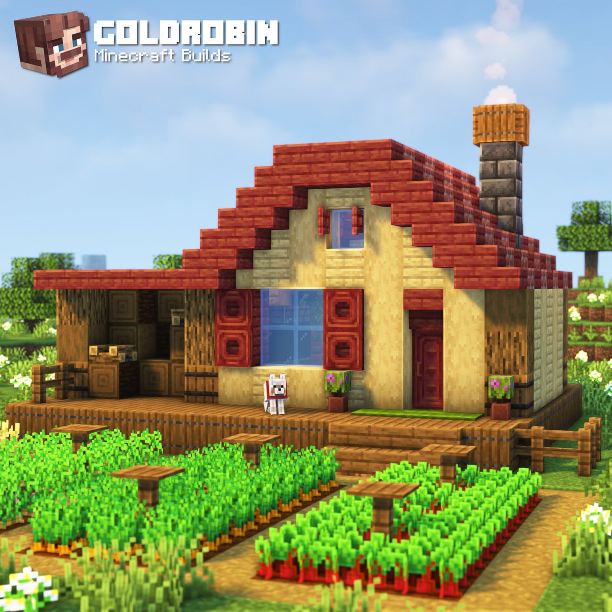xGoldrobin's tweet photo. I built my Stardew Valley House in #Minecraft! 🏡 https://t.co/d90YdjOrGa