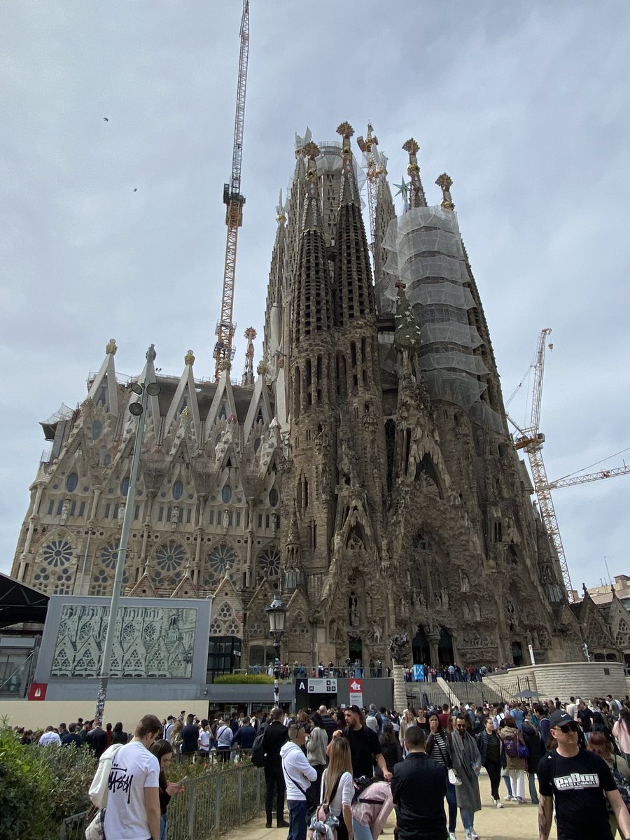 Today in Barcelona we visited 2 of its most famous locations - La Sagrada Familia and Park Guell. Guys were a little overwhelmed by both. Now we head up the coast for our 2nd game of the trip later tonight. #TigerPride #TeamDePauw